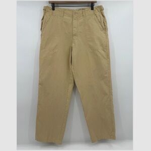 Tommy Bahama Pants Men 34 Beige Silk Blend Relax Resortwear Straight Leg